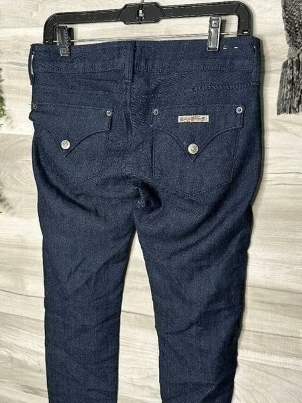 Hudson Womens Blue Collin Flap Skinny Knit Jeans Jegging Pants Size 27 - Picture 3 of 7
